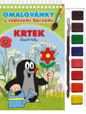 Objednat Nyní Krtek 3 omalovánka s vodovými barvami a štětcem
