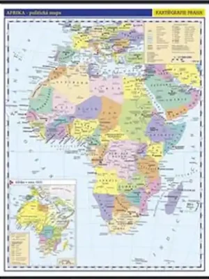Afrika - školní nástěnná politická nástěnná mapa,1:10 mil./96x126,5 cm Dokud Zásoby Vydrží