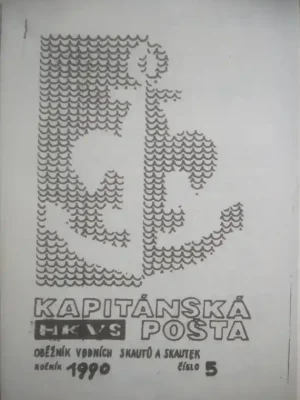Cenová Bomba Kapitánská pošta. Oběžník vodních skautů a skautek. 1990, č.5